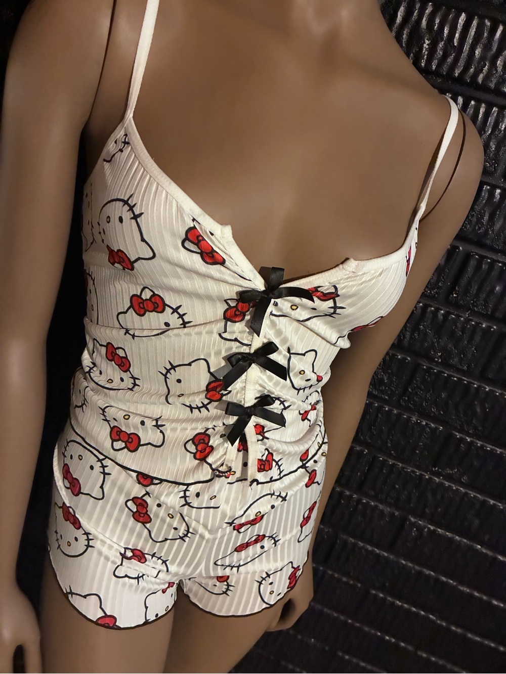 Hello Kitty Satin Cami and Short Pajama Set